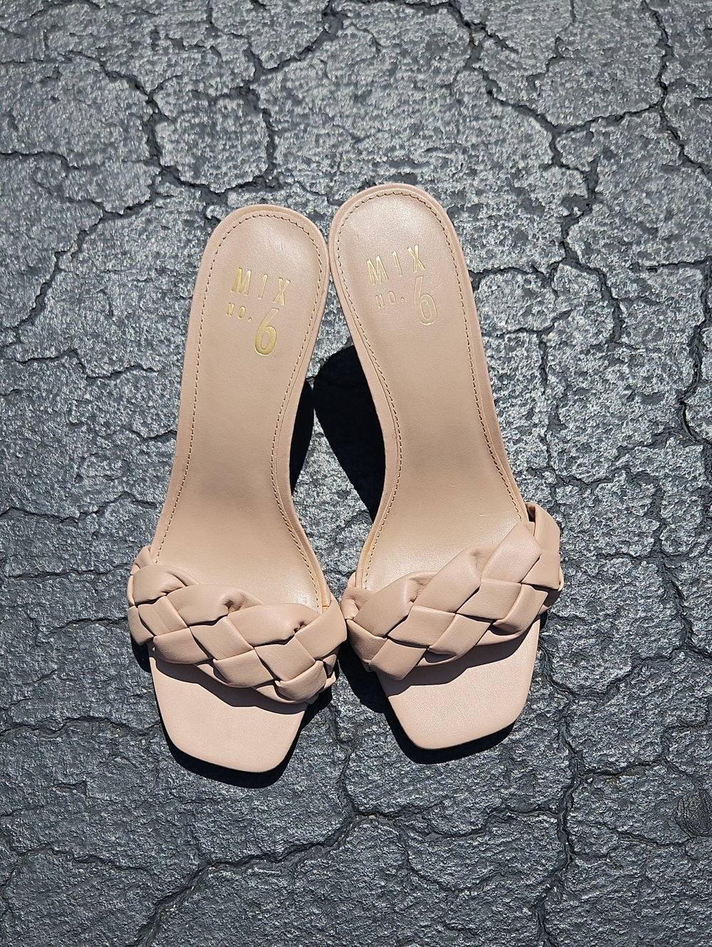 Mix No. 6 Blush Braided Slide Mules